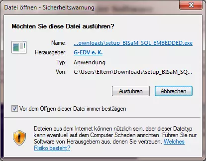 Download ausfuehren frage
